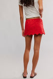 Free People Eyes On You Skort High Risk Red