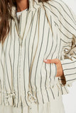 Free People Devon Balloon Stripped Ivory Combo