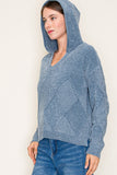 Slate Chenille Hoodie Sweater