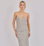 Silver Sequin Cami Top