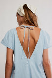 Free People Free Fall Denim Romper Water
