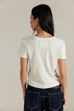 Free People Atlas Crew Tee Clean Ivory
