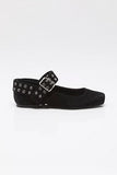 Free People Maggie Mary Jane Black Suede