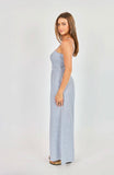 Blue Garden Sun Smocked Jumpsuit