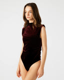 Steve Madden Esen Bodysuit Wine