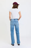 DAZE Rebel Mid Rise Slim Straight On Repeat