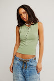 Free People Jamie Henley Tank Mistle Toe