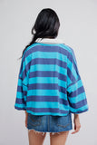 Free People Auggie Tee Night Shadow Tropica