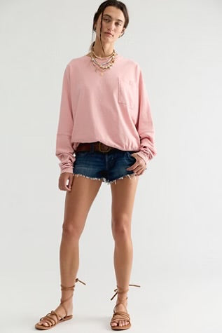 Free People Epic LS Peach Skin