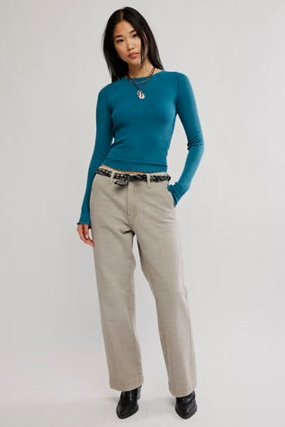 Free People Easy Does It Tee Still Sea