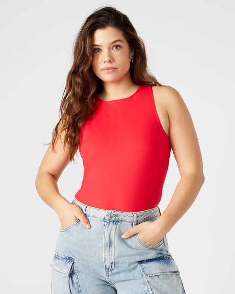 Steve Madden Nico Bodysuit Red