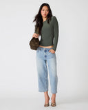 Steve Madden Seline Knit Top Dark Olive