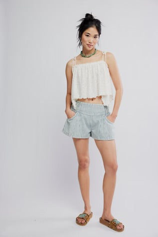 Free People Luna Railroad Short Horizon Stripe