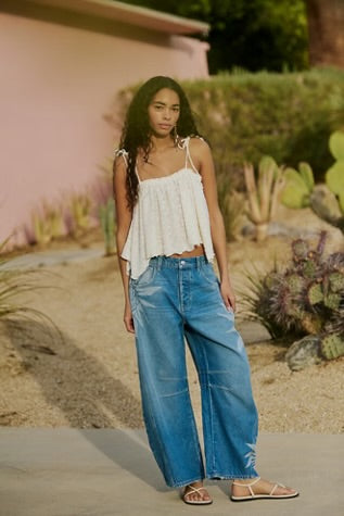 Free People Good Luck Printed Barrel Sun Fade