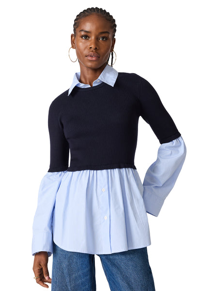 Steve Madden Lenny Knit Top Midnight