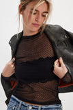 Free People Minding My Business Top Black