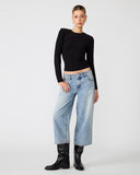 Steve Madden Seline Knit Top Black