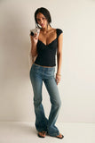 Free People Blush Hour Tee Black