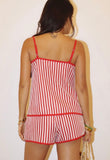 Red/White Stripe Shorts