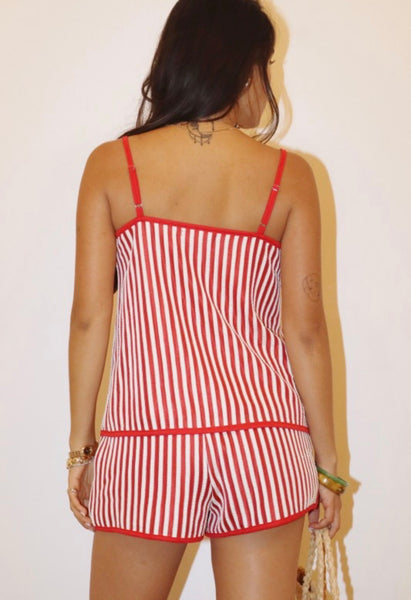 Red/White Stripe Shorts