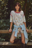 Free People Ziggy Printed Shortall Sun Drenched Combo