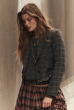 Free People Academia Blazer Charcoal