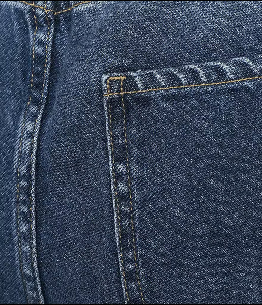 DAZE Madison Mid Rise Wide Leg Vintage Blue