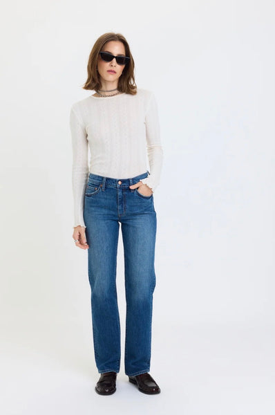 DAZE Rebel Mid Rise Slim Straight Surge