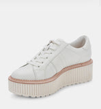 Dolce Vita Tiger White Leather Sneaker