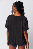 Free People Nina Tee Black
