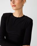 Steve Madden Seline Knit Top Black