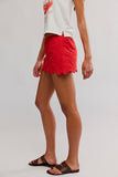 Free People Eyes On You Skort High Risk Red