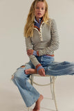 Free People Lake Henley Stripe Tea Combo