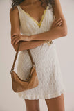 Free People Sindy Leather Shoulder Cognac