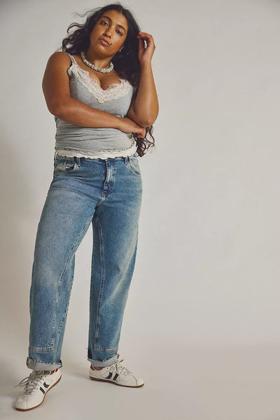 Free People Risk Taker Mid-Rise Straight Mantra