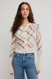 Free People Highland Mist Cardi Sugar Mist Combo