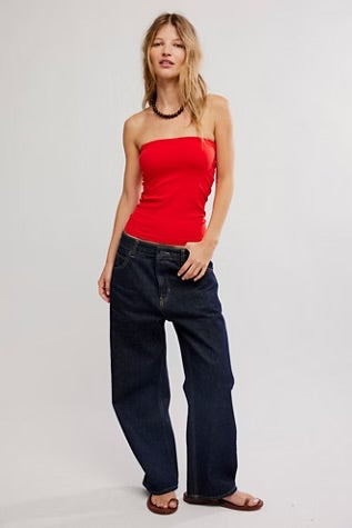 Free People The Carrie Tube High Risk Red
