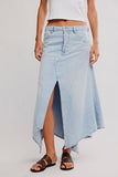 Free People Aquarius Maxi Skirt Frostwire