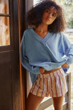 Free People Staycation Pullover Blissful Blue