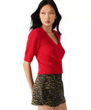 Steve Madden Janae Cardigan Dark Red