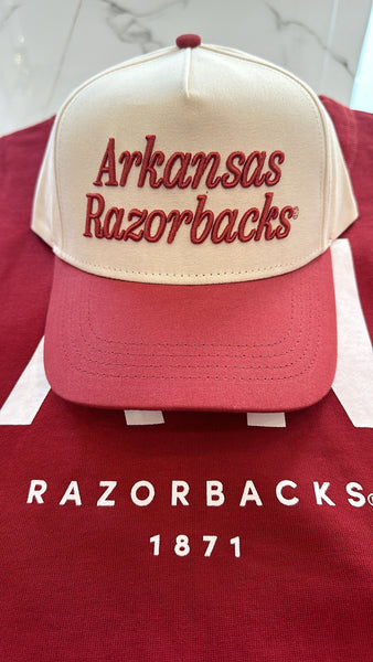 Arkansas Script Trucker Hat