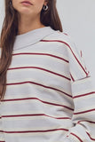 Free People Palm Spring Striped Washed Blue Combo
