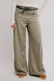 Free People Haven Mr Baggy Wide Leg Jean Seagrass
