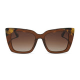 DIFF Lizzy Whiskey Crystal w/Brown Kombu Tips Polarized