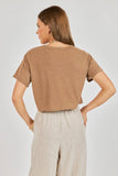Mocha Cropped Tee