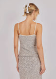 Silver Sequin Cami Top