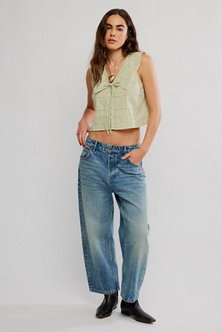 Free People Waiting For Me Top Winter Pear Combo