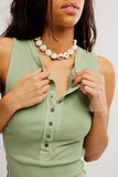 Free People Jamie Henley Tank Mistle Toe
