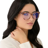 DIFF Willa Cream Tortoise Blue Light Readers 2.50