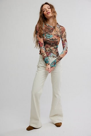 Free People Ariana LS Taupe  Combo